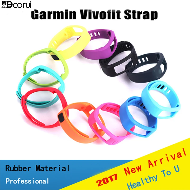 Разноцветные удобные ремешки Garmin Vivofit 1 из термопластичного эластомера и