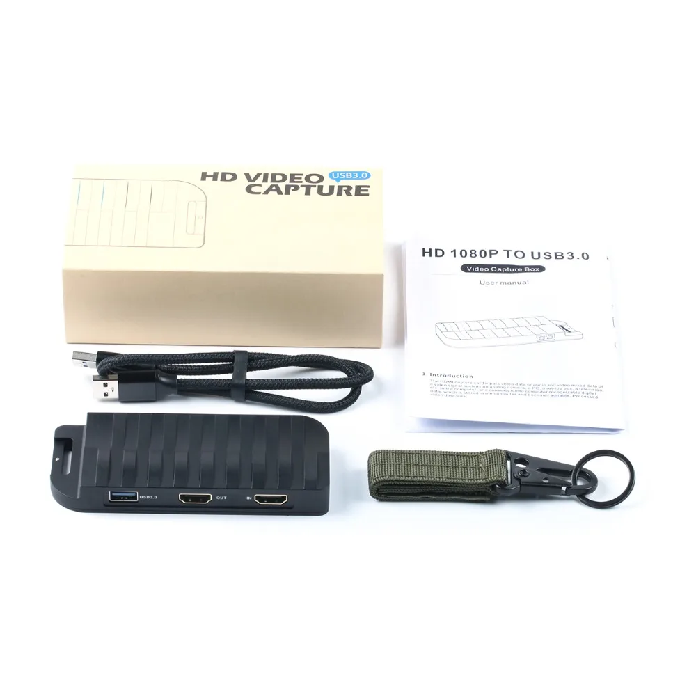 Карта захвата MiraBox 4K 30FPS HD 1080P 60FPS USB3.0 HDMI игровая видеозахвата с входом микрофона и