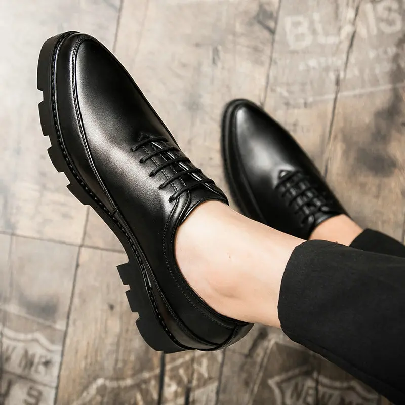 Классические официальные классические мужские туфли для мужчин на толстой