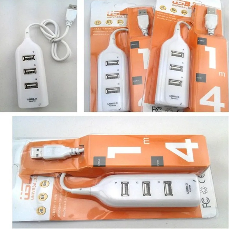 10 шт./лот Высокоскоростной мини USB 4 портовый usb концентратор переключатель для