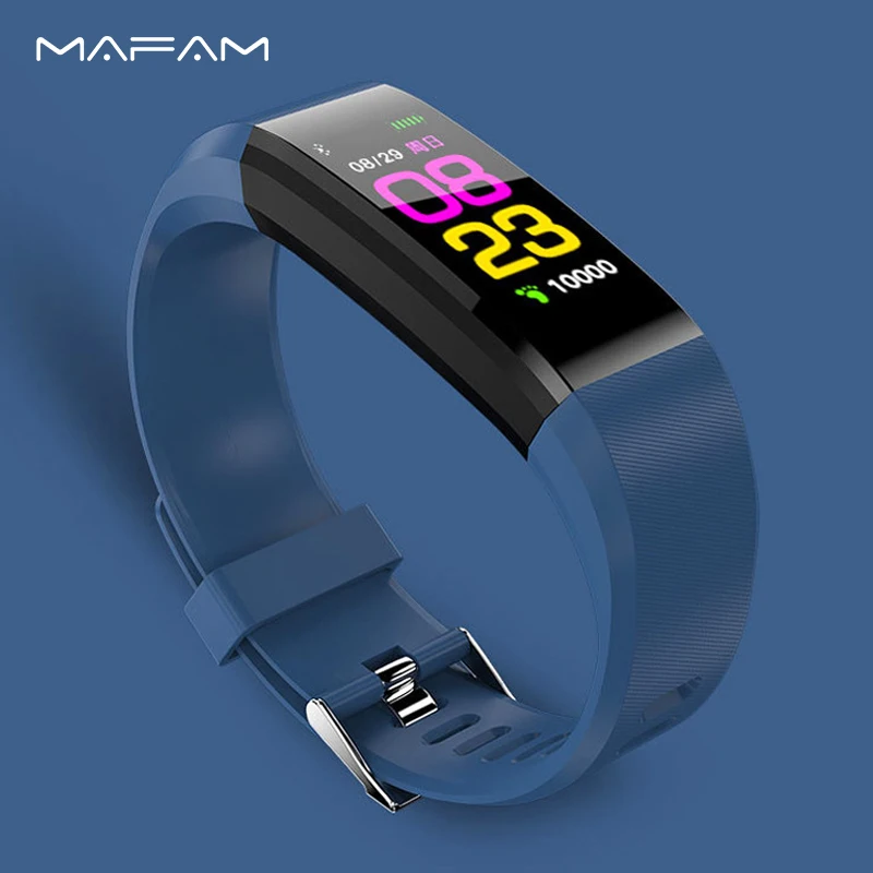 Смарт часы MAFAM мужские кровяное давление пульсометр фитнес трекер умные женские