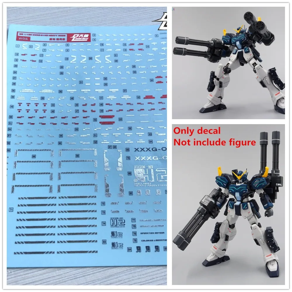 D.L высокое качество красочное покрытие наклейка водяная паста W06 для Bandai MG 1/100 XXXG