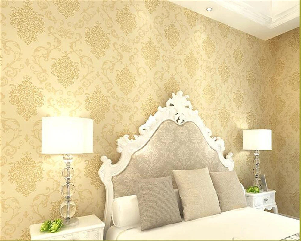 

beibehang European style wallpaper nonwoven fabric anaglyph cozy bedroom living room TV background papel de parede 3d wallpaper
