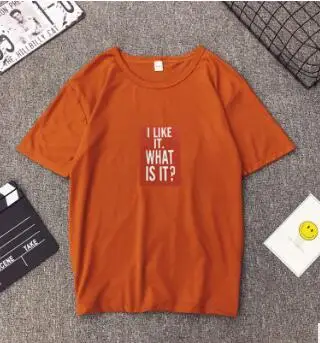 I LIKE IT Logo T Shirts Women Tshirt Tumblr Women's T-shirt O-neck Cotton Graphic Tees Tee Shirt Tops | Женская одежда