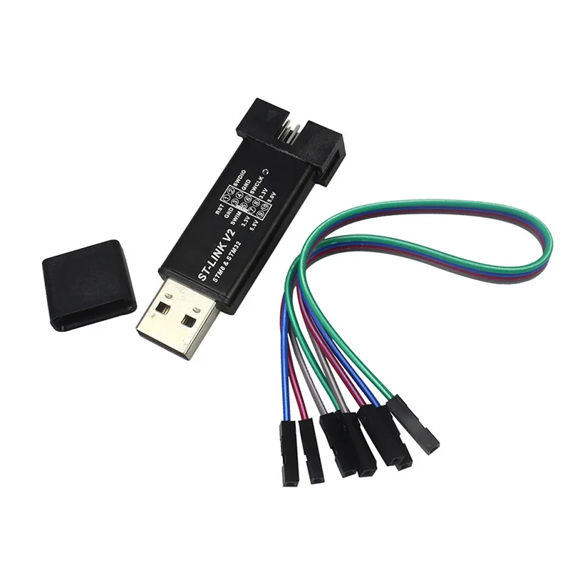 Программатор загрузки ST-Link V2 программатор с крышкой для STM8 32 HJ55 | Компьютеры и