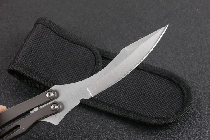 Классический Spider B03p, тренировочный нож, складной нож с бабочкой, для кемпинга, охоты, походов, EDC инструменты 5CR15MOV, лезвие, стальная ручка - Цвет: Standard Edition