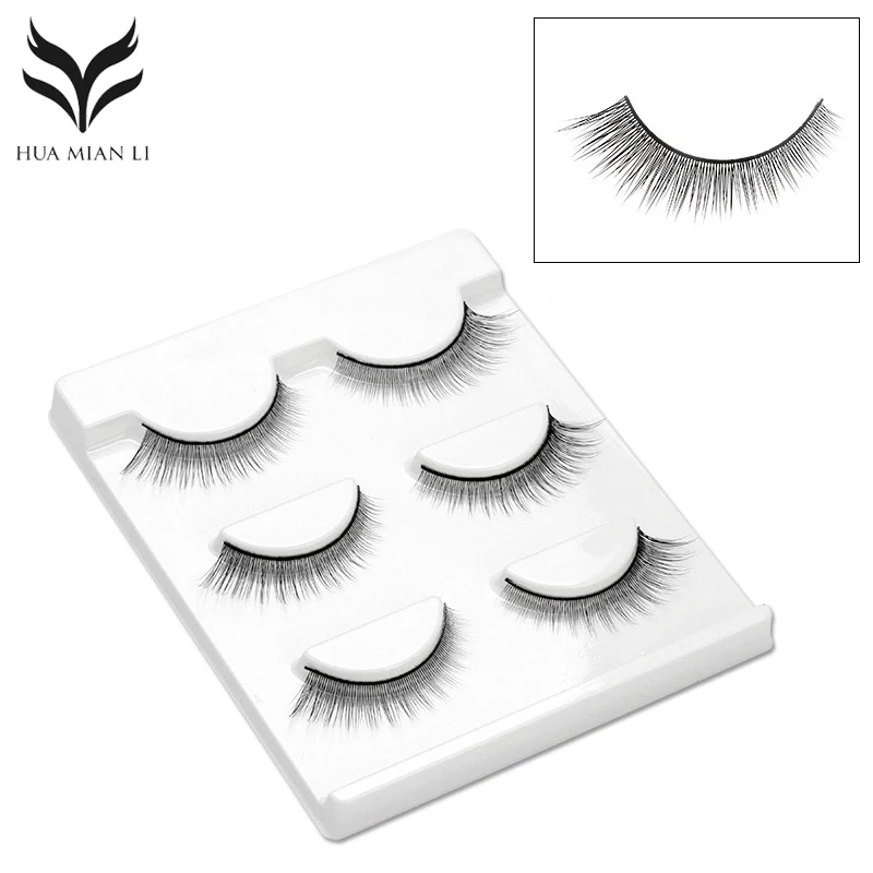 3 пары накладных ресниц ручной работы натуральные длинные накладные ресницы