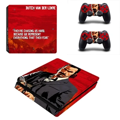 YSP4S-2788 Новое поступление Red Dead Redemption 2 PS4 тонкий кожи Стикеры для sony Игровые приставки 4 Slim консоли контроллер PS4 Стикеры s наклейка - Цвет: YSP4S-2788