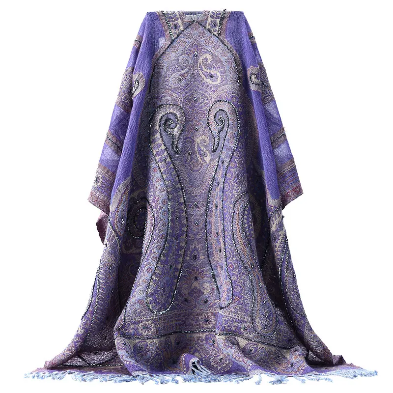 Высокое качество в богемном стиле ручной работы светло голубой с вышивкой