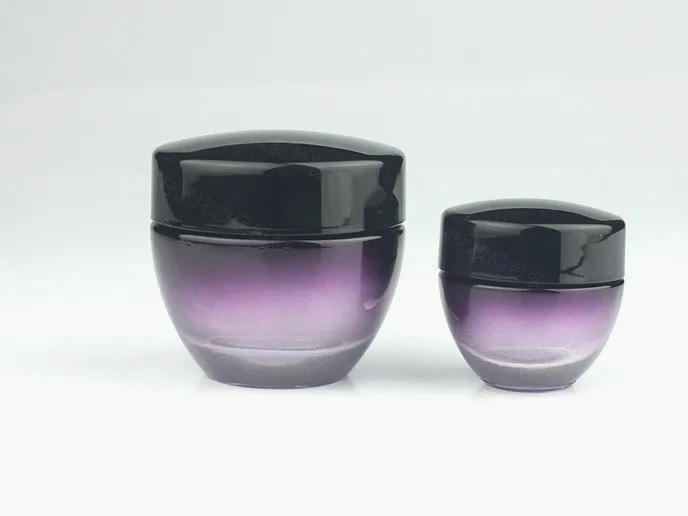 

Free Shipping 6pcs/set Empty Refillable Green/Purple Glass Lotion Pump Bottles Cream Box Package Cosmetics Makeup Tools set