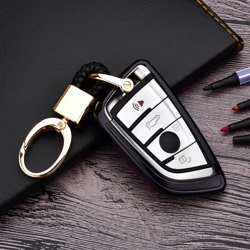 

For BMW 2016 2017 X1 F48 X3 X4 X5 X6 E53 2 Series Wagon 218i 730 740 750 3 or 4 Buttons Car Key Case Cover Skin Protector TPU