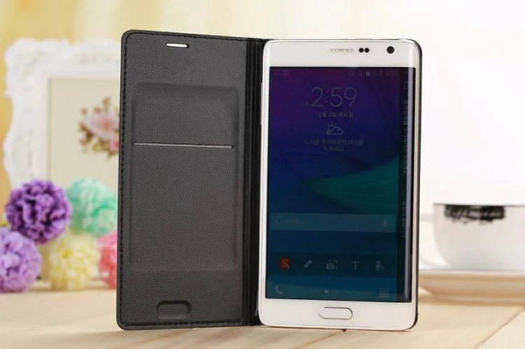 Откидной кожаный чехол для телефона samsung Galaxy Note Edge SM N915 N9150 N915F N915T N915G SM-N915F чехол-кошелек для кредитных карт