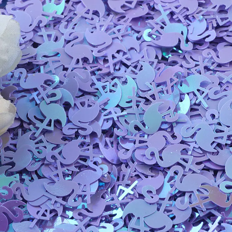 Purple 10g Фламинго блески различной формы блестки для рукоделий DIY Пришивные пайетки роспись на ногтях Маникюр блесток Свадебный Рождественский Декор конфетти - Цвет: Purple