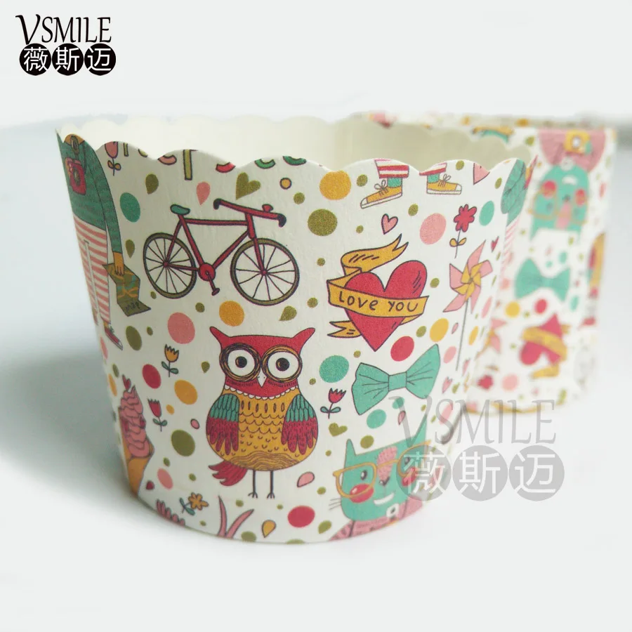 100 шт Микки Минни Маус воздушный шар хлебобулочные чашки для торта бумажные мини