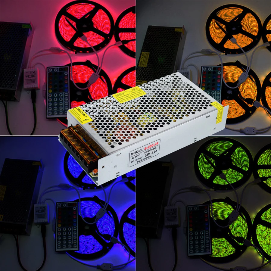 Переключатель питания светодиодный адаптер AC100 240V к DC 24 V 2A 3A 5A 8.3A 10A 15A