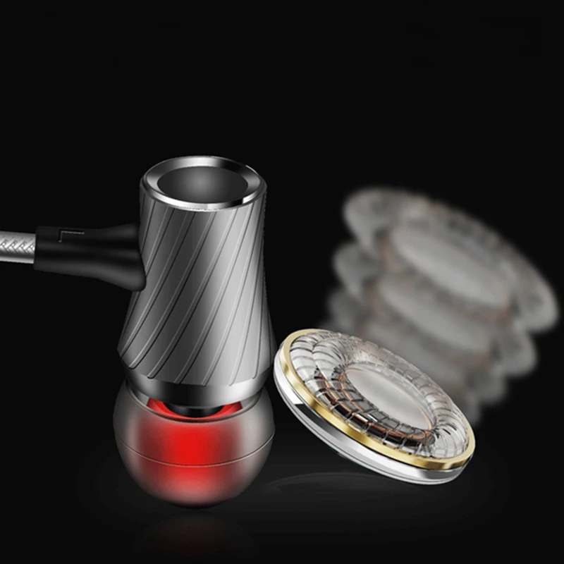 Earphones Wired earphone Headset with Mic Metal Heavy Bass Noise Cancelling mp3 Earbuds for phone xiaomi iphone fone de ouvido |