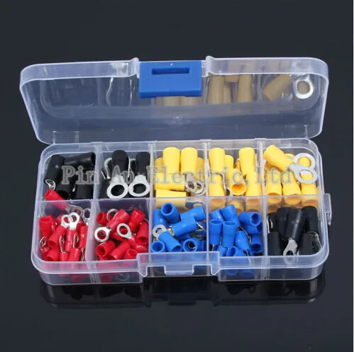 

O Type Round Insulated Cold Pressed Terminal RV Wiring Terminal 130pcs in Total