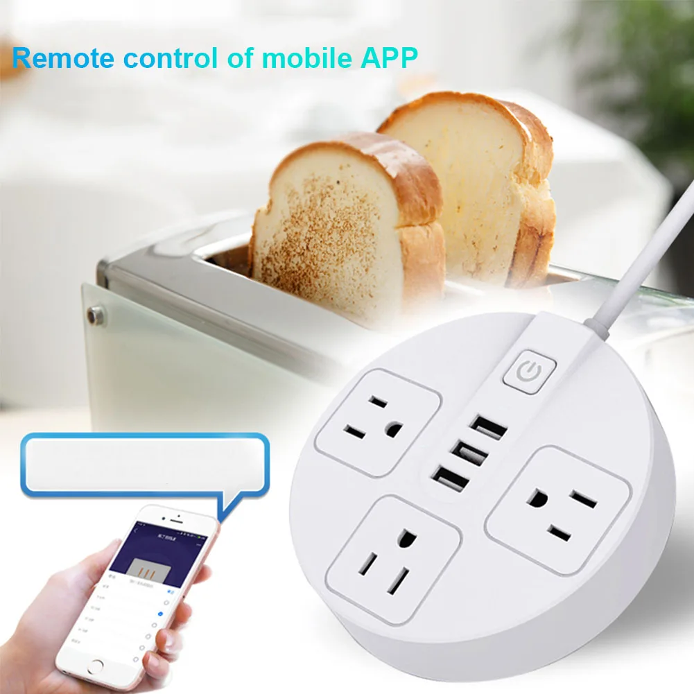 Совместимая защитная лента сетевой фильтр Wi Fi розетка переключатель с 3