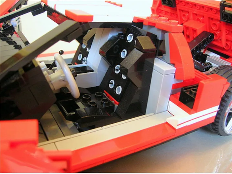 XingBao 03011 919 шт. натуральная Творческий MOC техника серии красный Phantom гоночный автомобиль набор строительных блоков Кирпичи