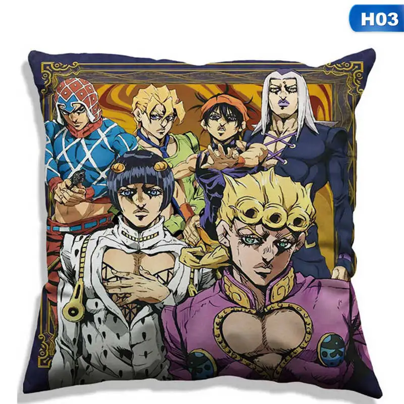 Jojo Аниме Фигура декоративная льняная подушка для дивана размером 45*45 см наволочка домашний декор Чехлы на диванные подушки, подушки