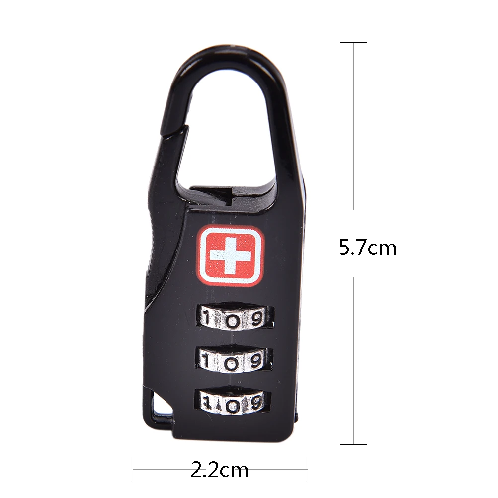 

Hot Sale 1PCS 3 Digit Combination Password Luggage Code Lock Mini Suitcase Lock For Travel Accessories