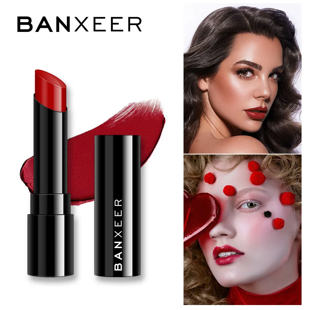 Banxeer губная помада, матовый блеск для губ, макияж, губная помада, стойкая бархатная текстура, Матовая жидкая губная помада, водостойкая косметика