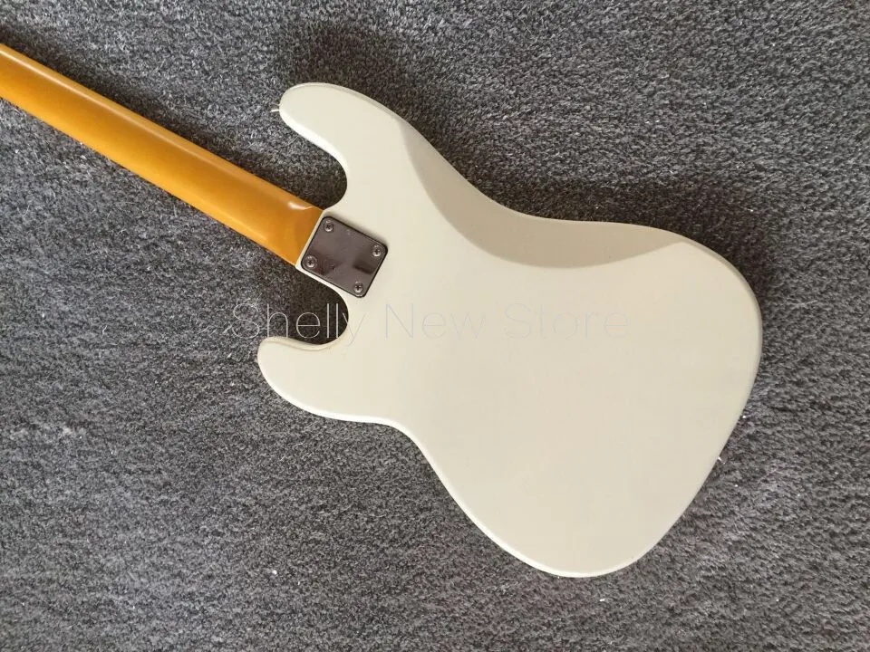 Шелли новый магазин на заказ белый нитроцеллюлозный лак 4 струны P бас пепельный