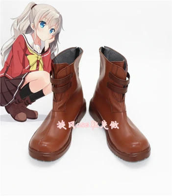 Обувь на низком каблуке Charlotte Nao Tomori cos обувь для косплея сапоги костюмированного