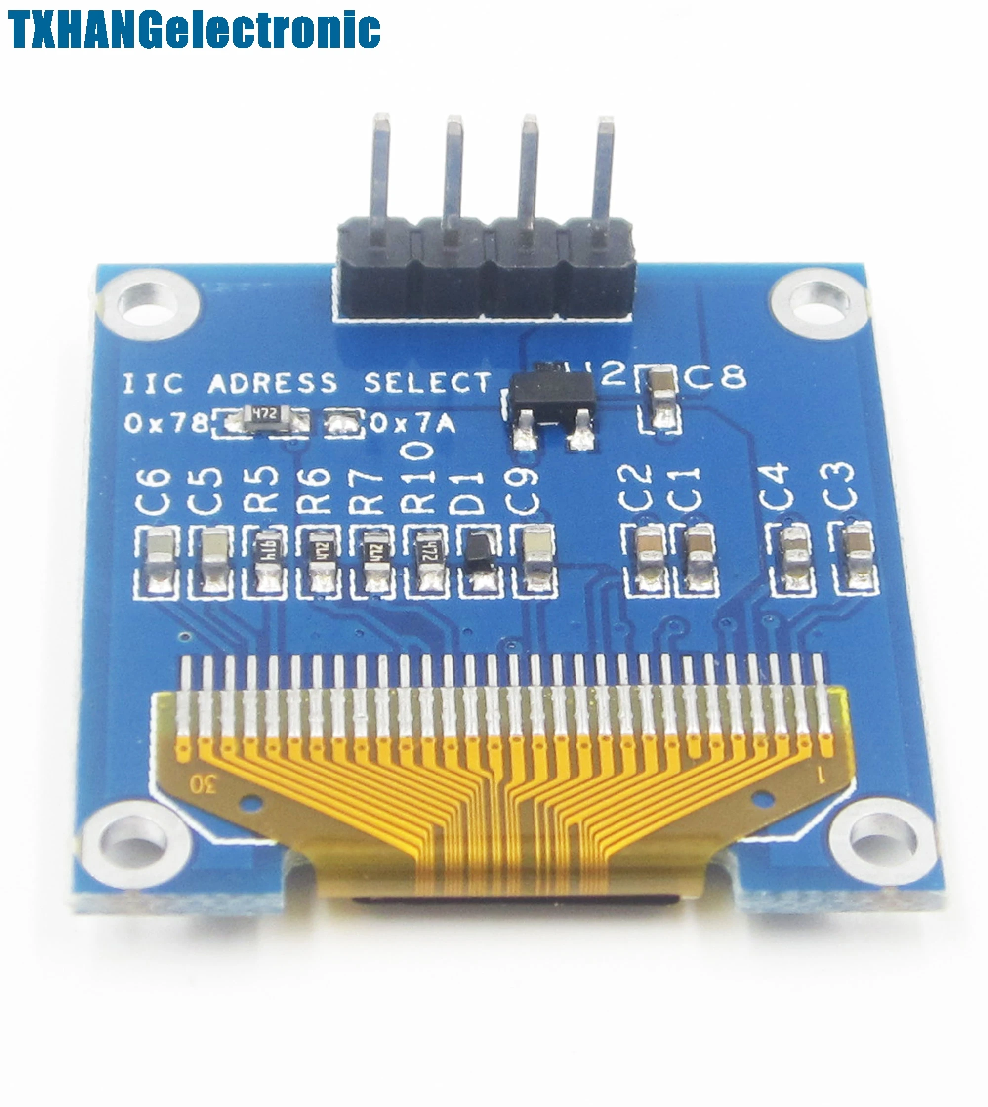Белый 3 5 V 0 96 &quotI2C серийный 128X64 O светодиодный ЖК дисплей Дисплей модуль|led display