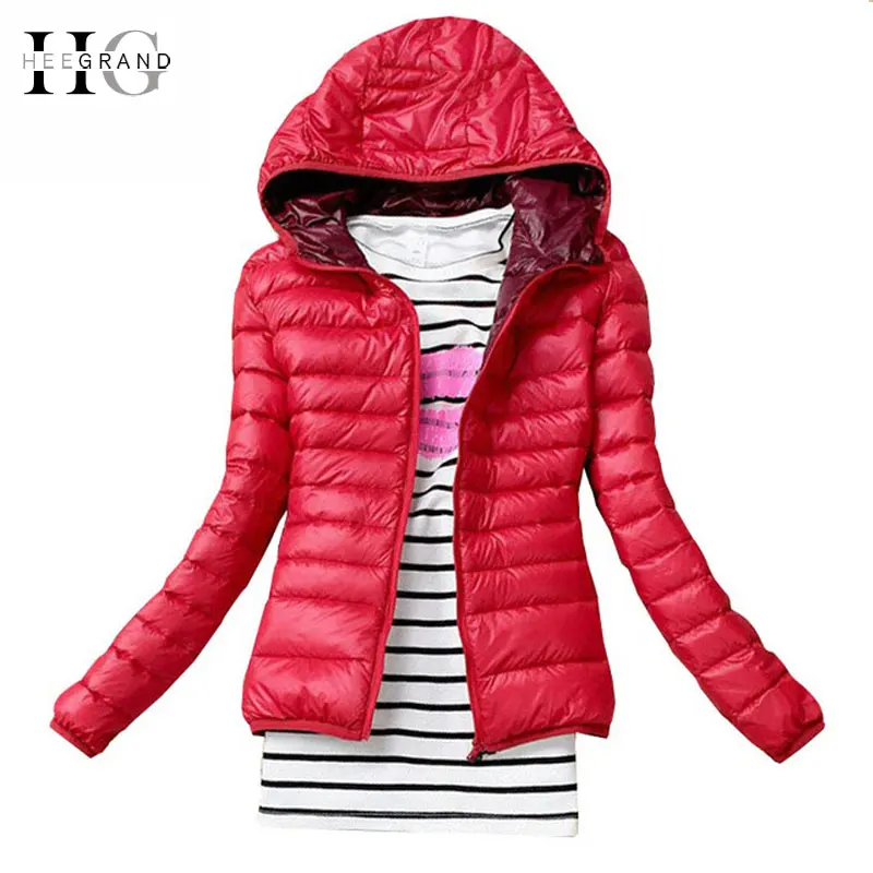 HEE GRAND 2018 осень женский основной куртка зимнее тонкое пальто женское с капюшоном