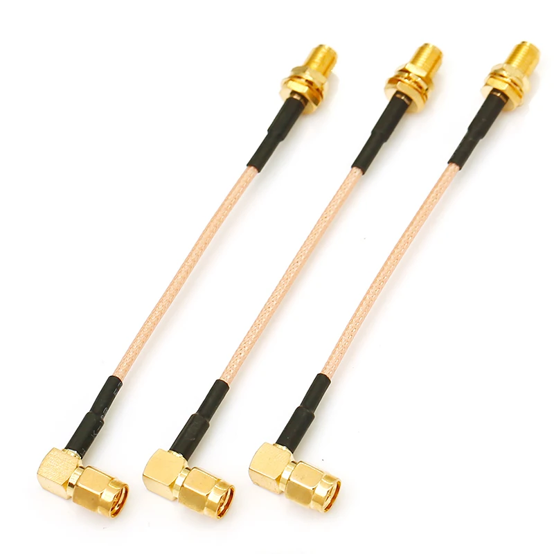 SMA male right angle to female RF Coax Pigtail extension Cable RG316 line GPS GSM routing antenna transfer cable |