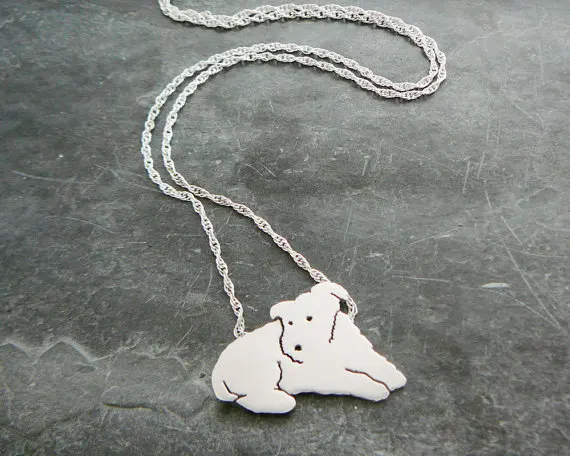 Новейшее ожерелье с портретом животного на заказ.. Серебряные ювелирные изделия