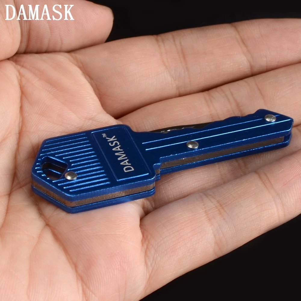 DAMASK бренд 4 шт. набор ключ нож из нержавеющей стали Портативный складной брелок