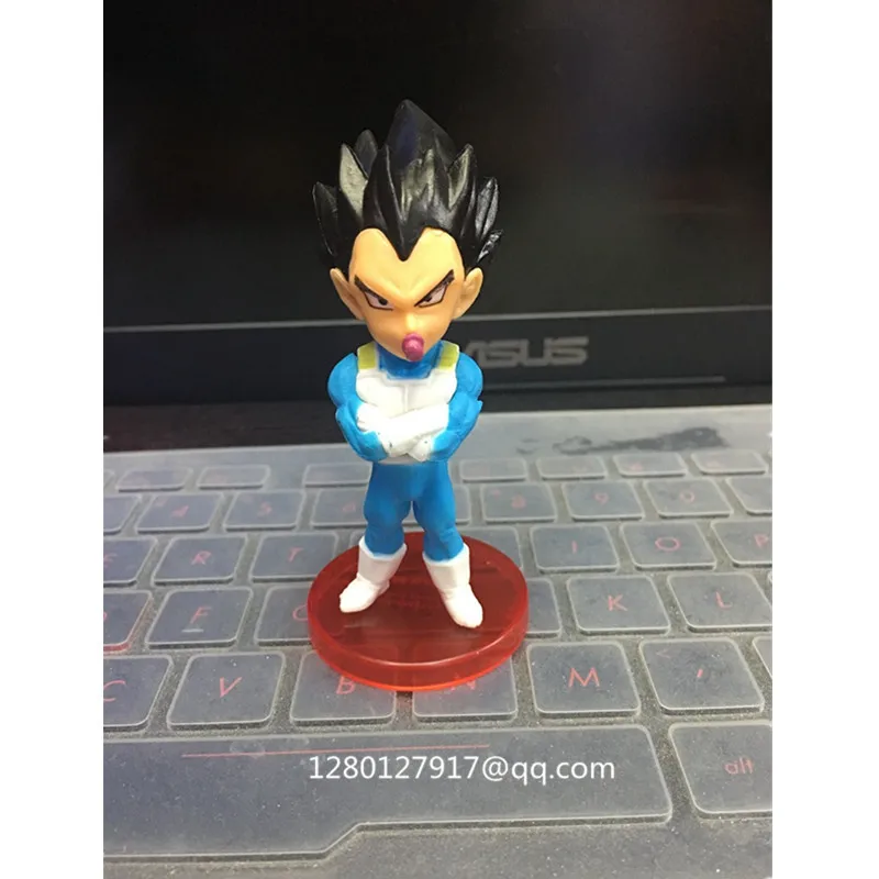 6 шт./партия WCF Dragon Ball Z Saiyan Son Goku Vegeta Gogeta Q-Version ПВХ фигурка Коллекционная модель