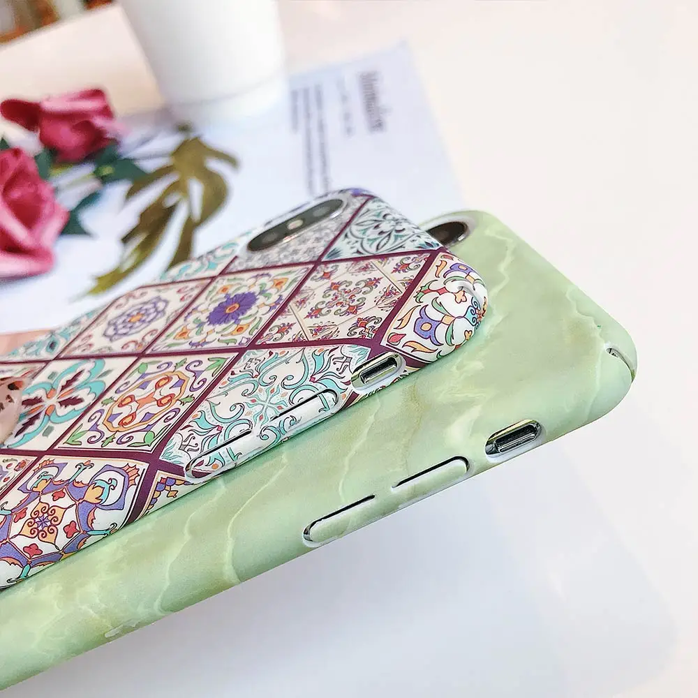 Geometric PC Phone Case For iPhone 7 8 X XS XR MAX 6 6s Plus 5 5S SE Fundas Conque | Мобильные телефоны и аксессуары