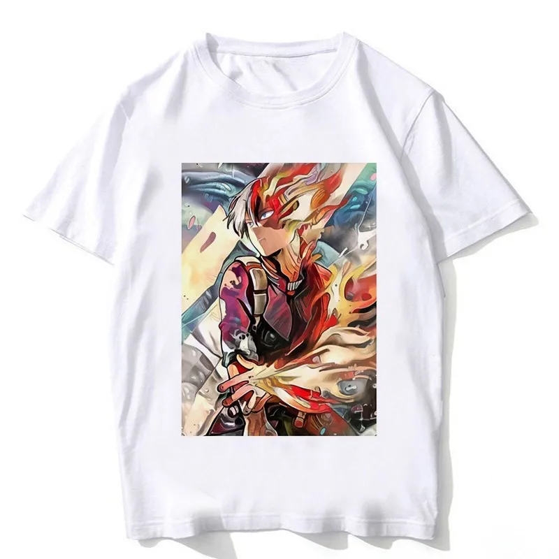 Newest My Hero Academia T Shirts Man Short Sleeve Clothing Boku No cosplay Funny Cartoon T-shirt Unisex streetwear | Мужская одежда