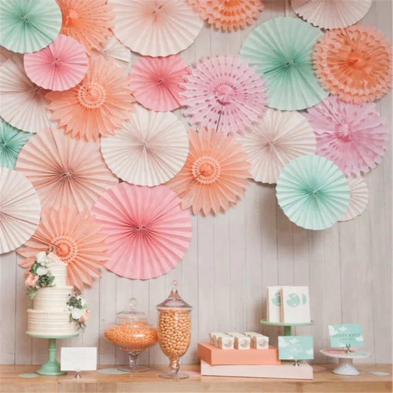 Бумажный веер 10/15/20/25/30/40 см|decorations showers|decorative decorativedecoration hanging |