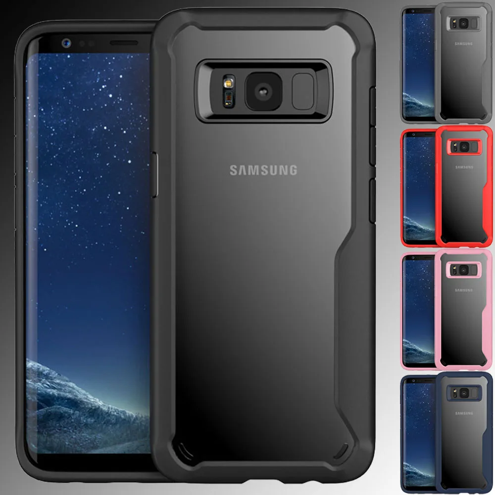 Для Samsung Galaxy S8/S8 Plus мягкая задняя крышка из ТПУ и акрила противоударный Прозрачный
