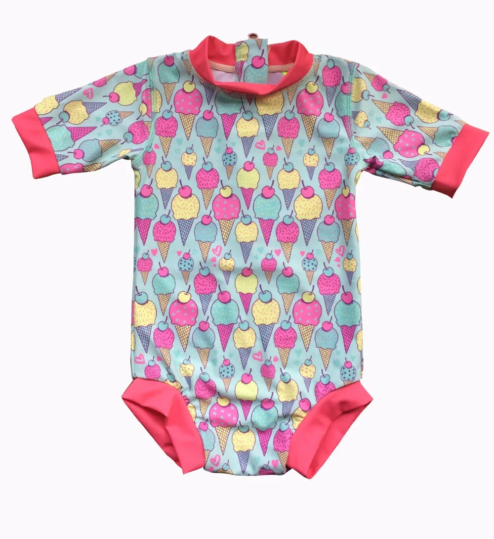 Bonverano (TM) Младенческая Девочка UPF 50 + защита от солнца S/S ice One Piece Zip Sunsuit|Комбинезоны|
