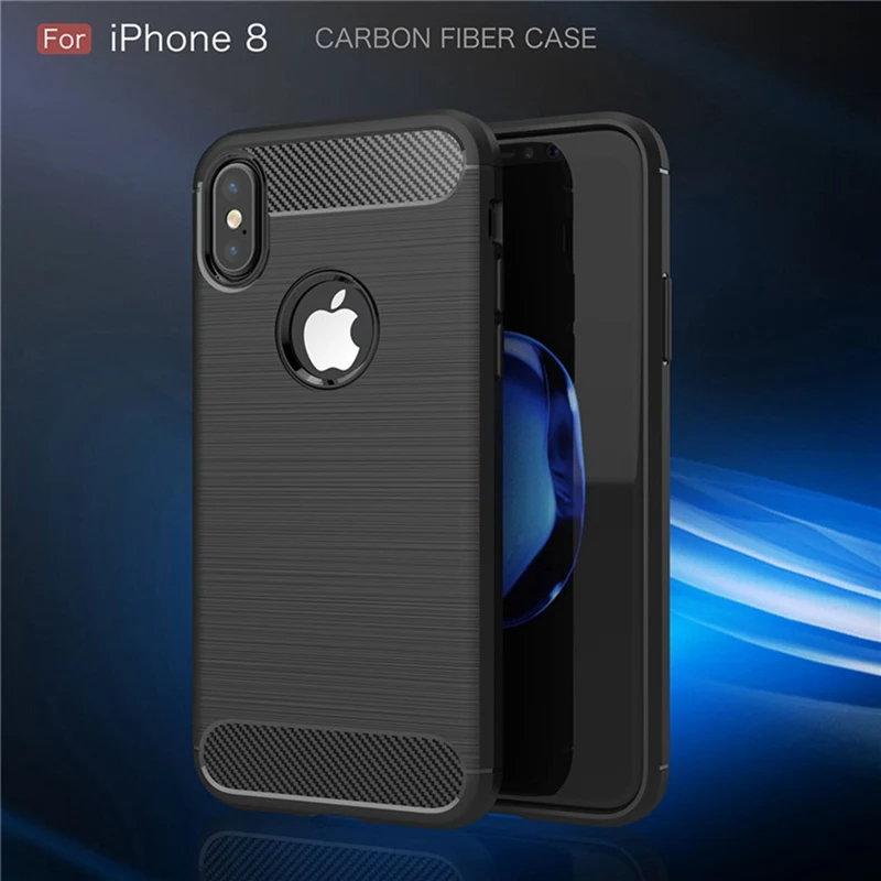 Чехлы Whay для iPhone XS Max чехол Carbone XR 8 7 Чехол Мягкий силиконовый роскошный 6 Plus |