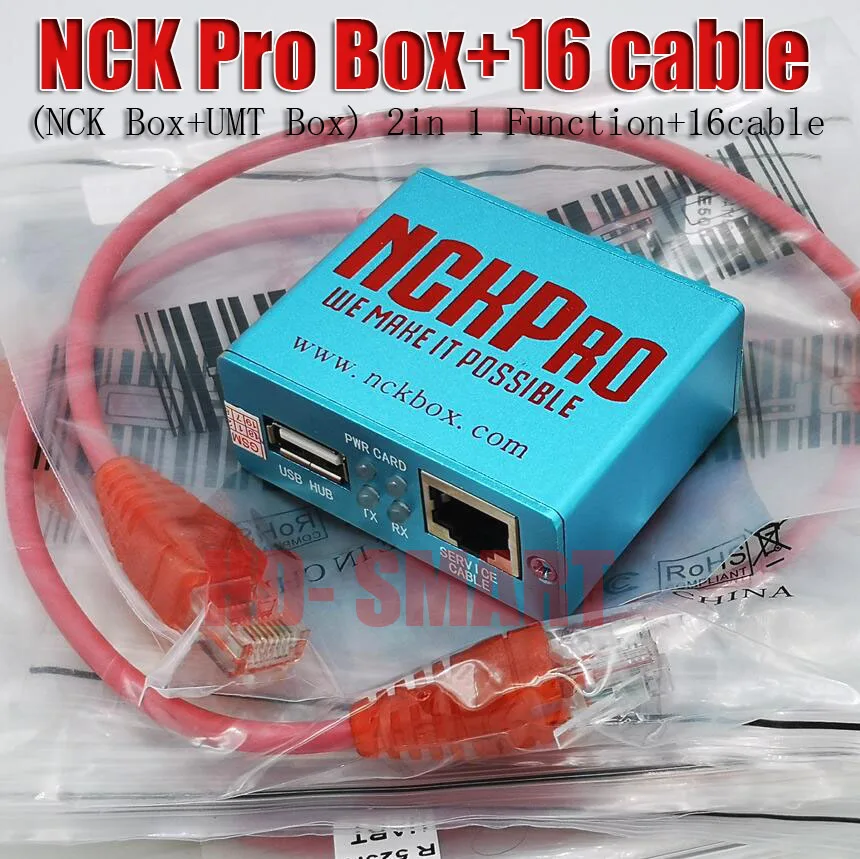 Новейший NCK Pro box NCK Pro 2 box(поддержка NCK+ UMT 2 в 1) для huawei+ 16 кабелей