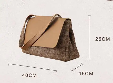 Оригинальная Женская сумочка AETOO Холщовый саквояж на плечо Женский