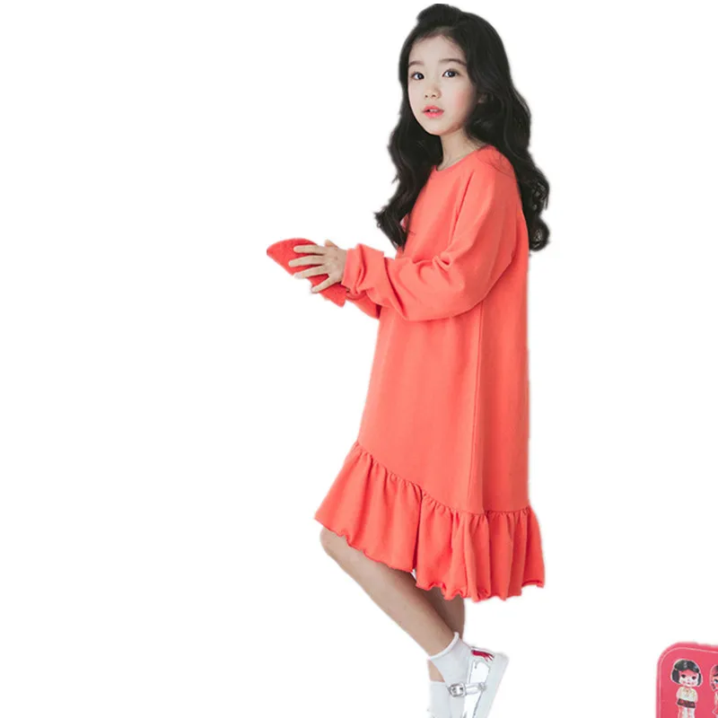 Платье для девочек осенне-зимние платья принцессы маленьких детская одежда