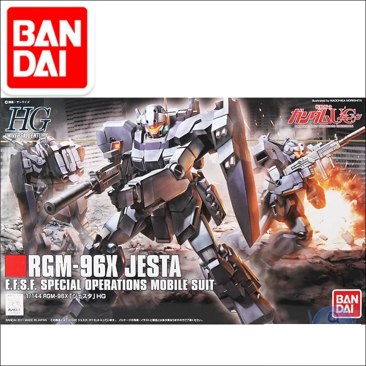 Оригинальная модель HG 1/144 Gundam RGM-96X JESTA GUNDAM японская робота мобильный костюм