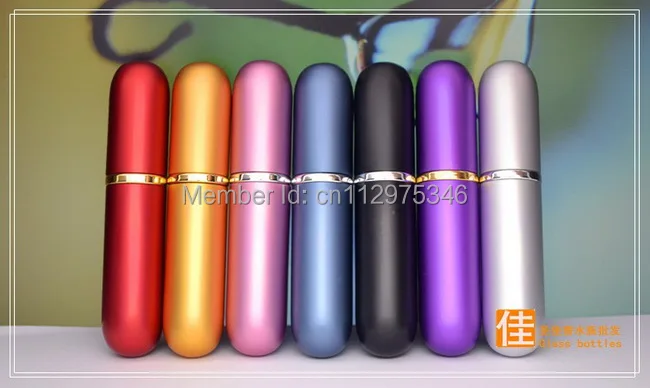 100 шт./лот Красочный 5 мл пустой флакон для парфюма путешествий распылитель