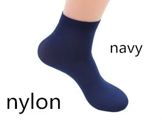 nylon navy 60 шт = 30 пар/лот, мужские носки, бамбуковое волокно, хлопок, на лето и весну, новинка, мужские носки, шелковые носки, дешевые - Цвет: nylon navy