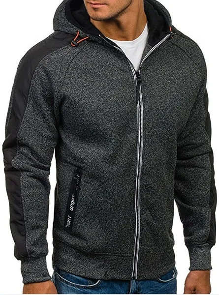 

Mens Maniche Lunghe Hoody Hoodie Zipper Sweatshirt Hooded Jacket Outwear Tops Kapuzen Coat