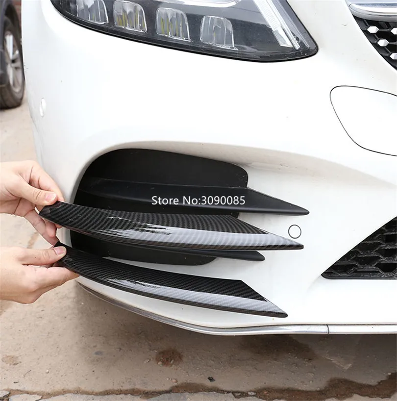 4 шт автомобиль-Стайлинг ABS Chrome Air Заборная решетка полоски Обрезать для Mercedes Benz C Class W205 C180 C260 C300 аксессуары