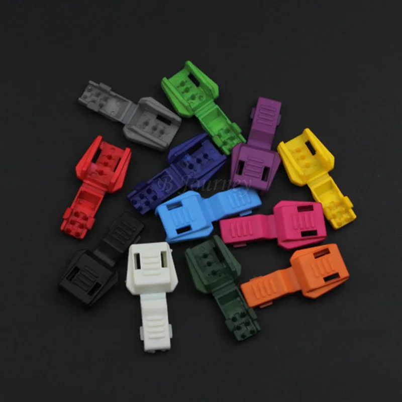 Разноцветные наконечники для шнура на молнии 10-1000 шт. в упаковке пластиковая