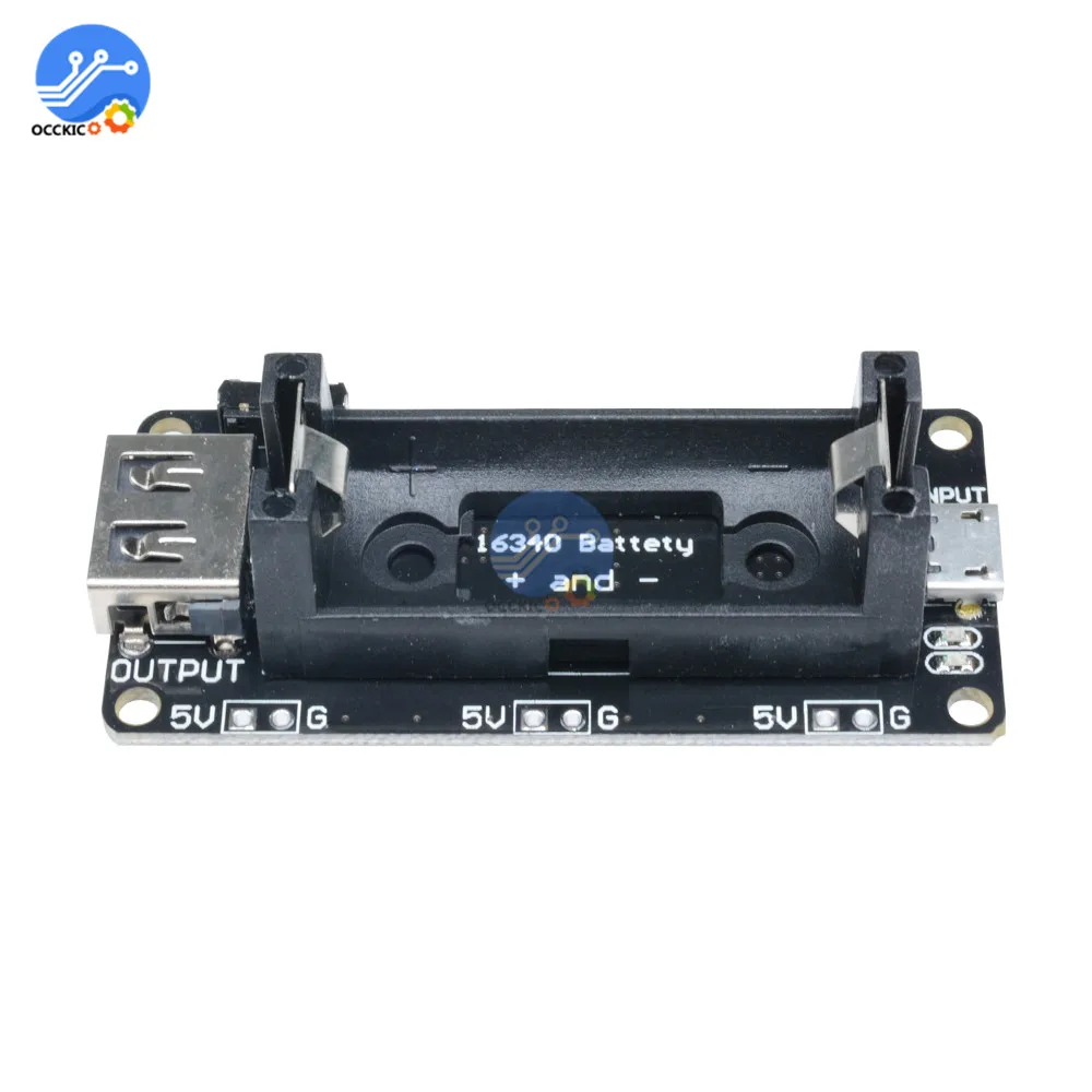 5V/3 3 V 16340 Батарея Зарядное устройство доска литий ионный Dual USB Порты и разъёмы